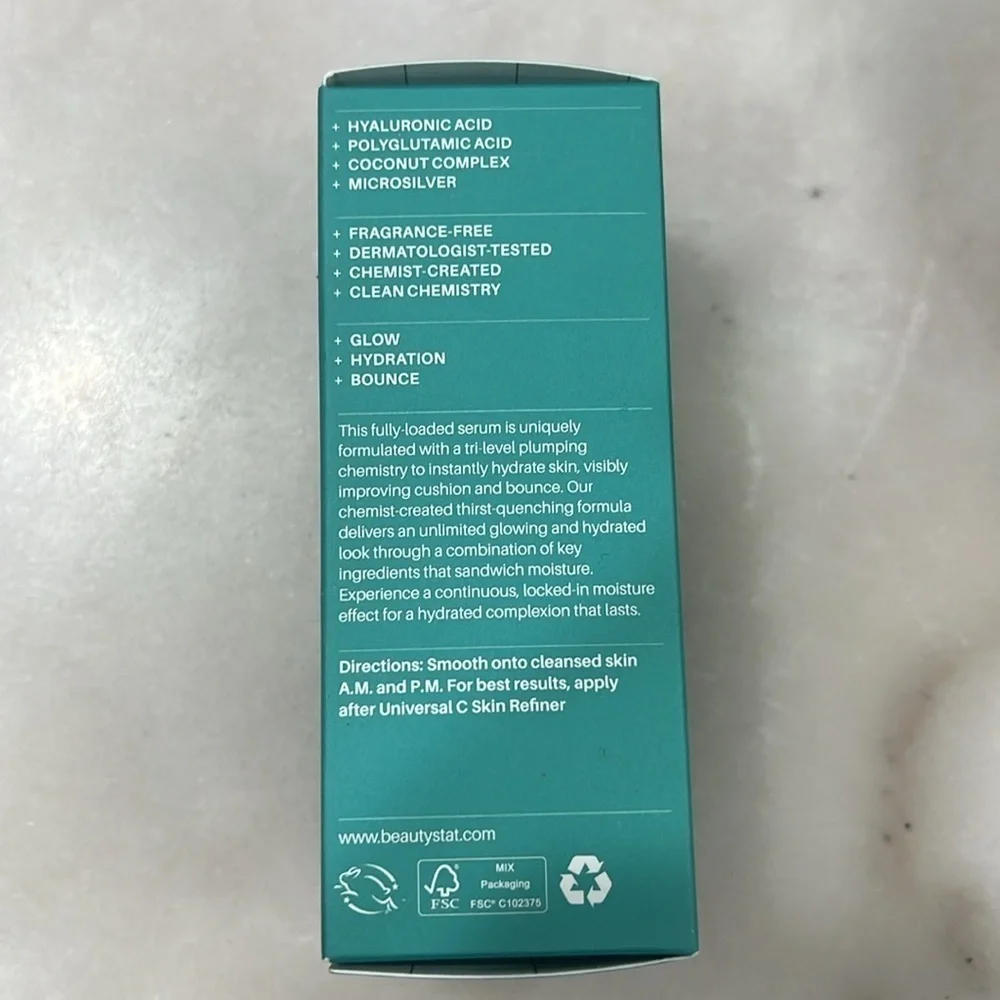 Beauty Stat Triple Plump Coconut Milk Face Serum NIB
